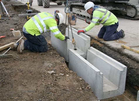 how to build a concrete drainage channel.